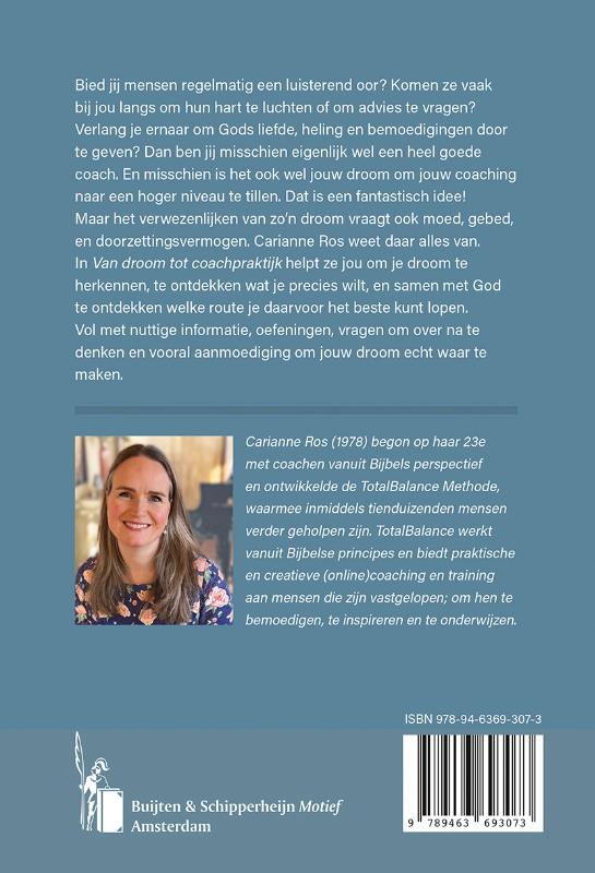 Achterkant van Van droom tot coachpraktijk