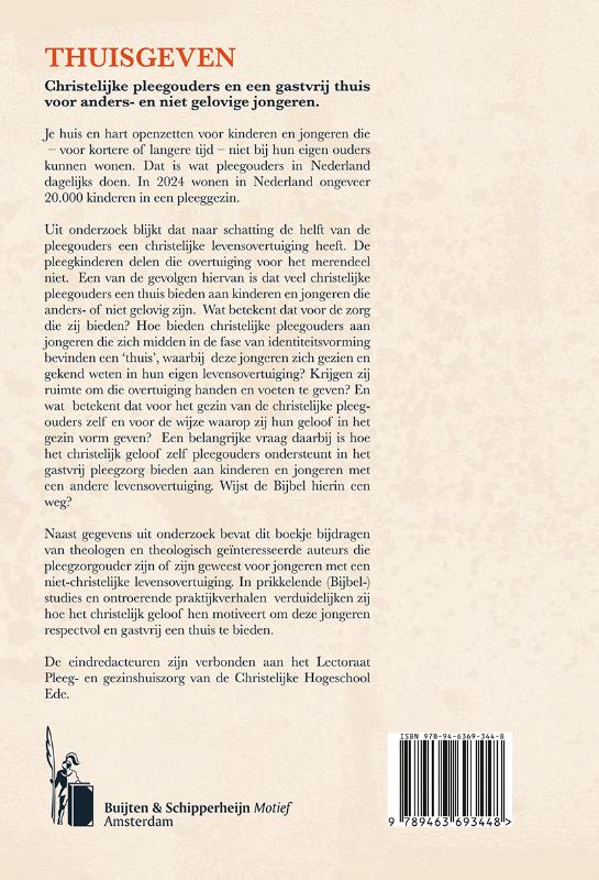 Achterkant van Thuis geven