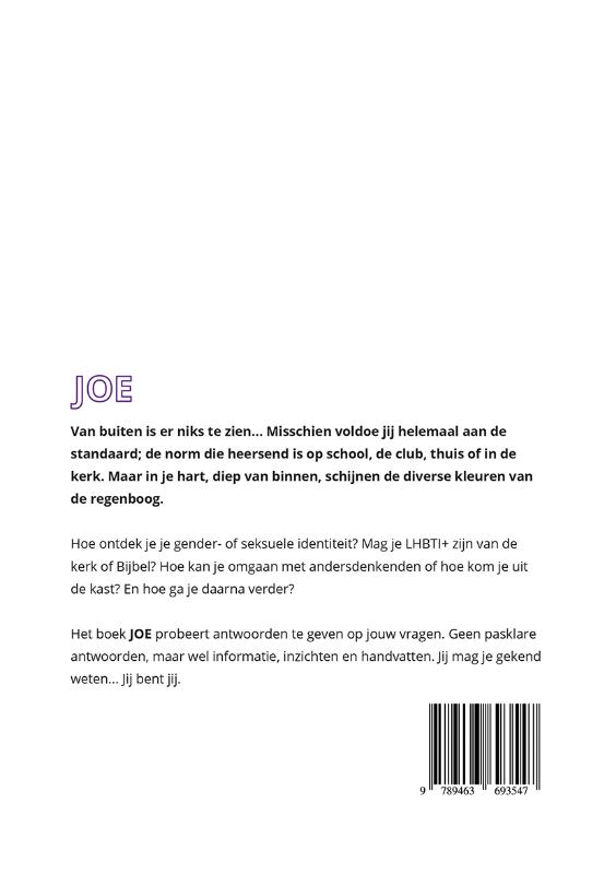 Achterkant van JOE
