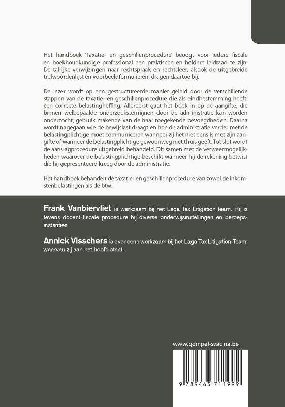 Achterkant van 43-Taxatie- en geschillenprocedure