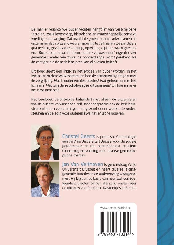Achterkant van Leerboek Gerontologie