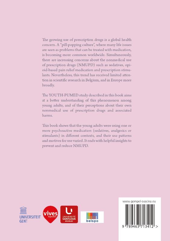Achterkant van Young adults using prescription drugs nonmedically