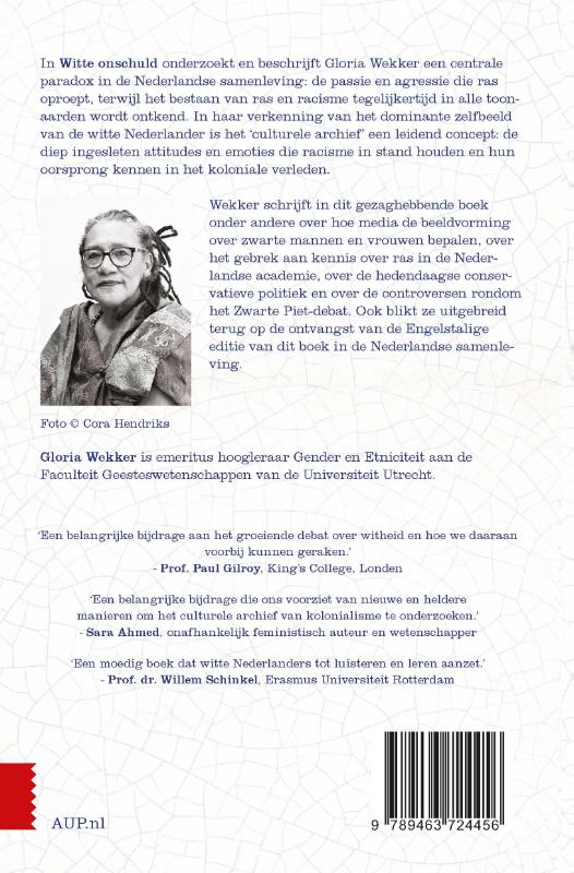 Achterkant van Witte onschuld