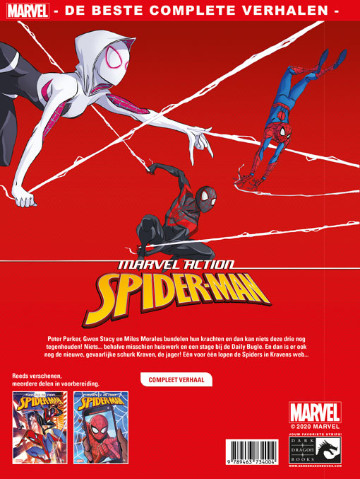Achterkant van Marvel Action Spider-Man 2
