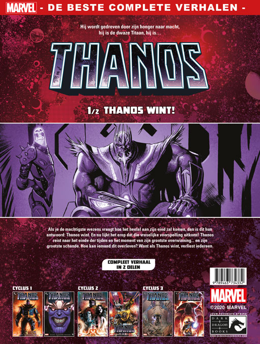 Achterkant van Thanos wint