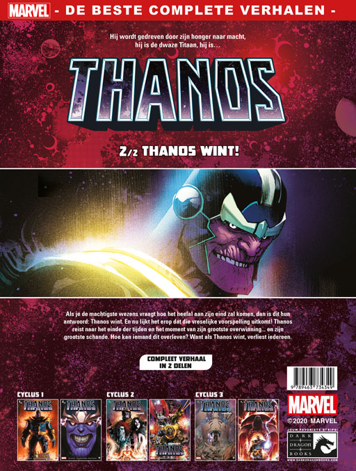 Achterkant van Thanos wint 2