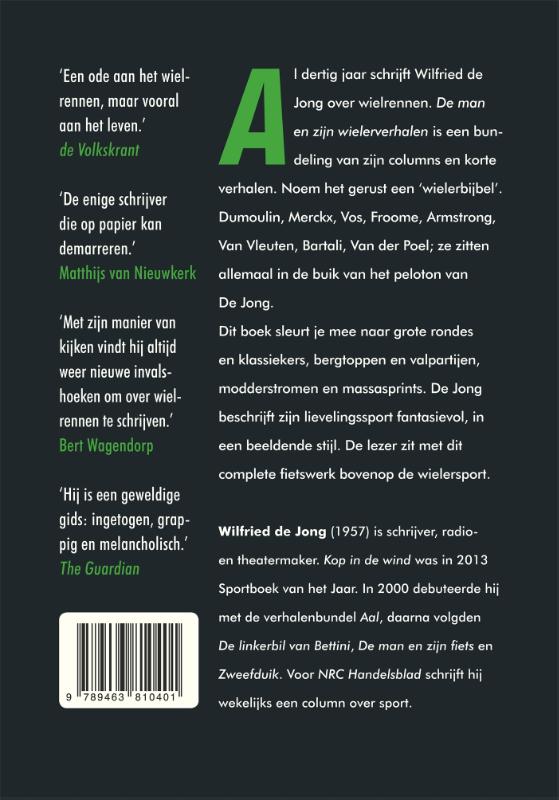 Achterkant van De man en zijn wielerverhalen