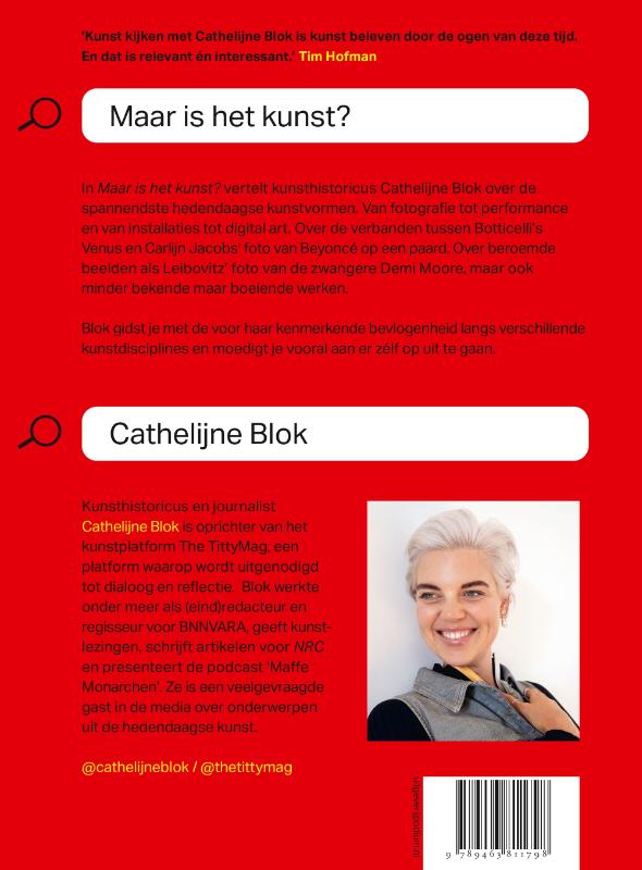 Achterkant van Maar is het kunst?
