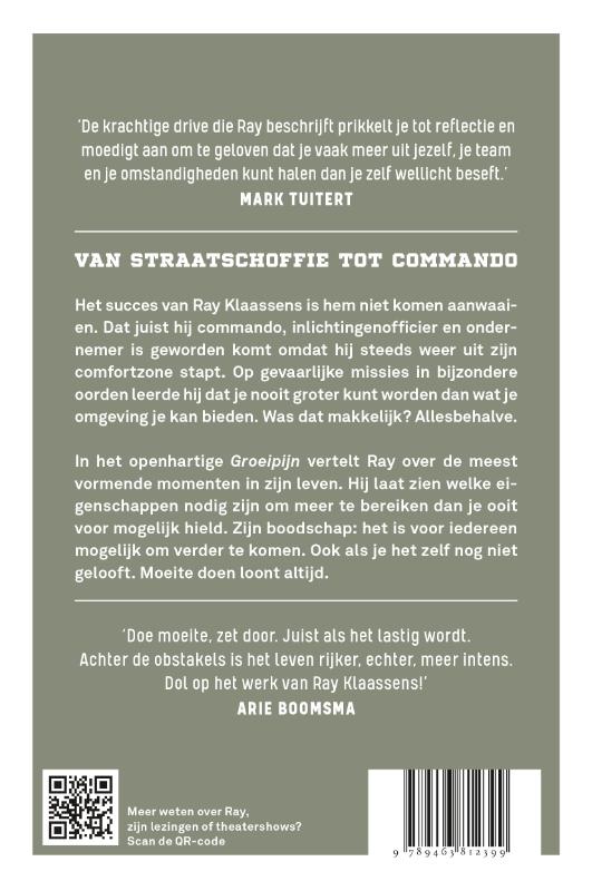 Achterkant van Groeipijn