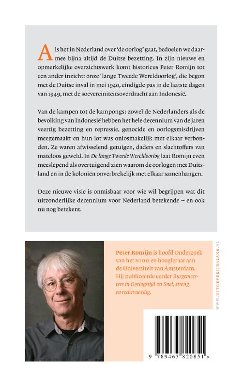 Achterkant van De lange Tweede Wereldoorlog