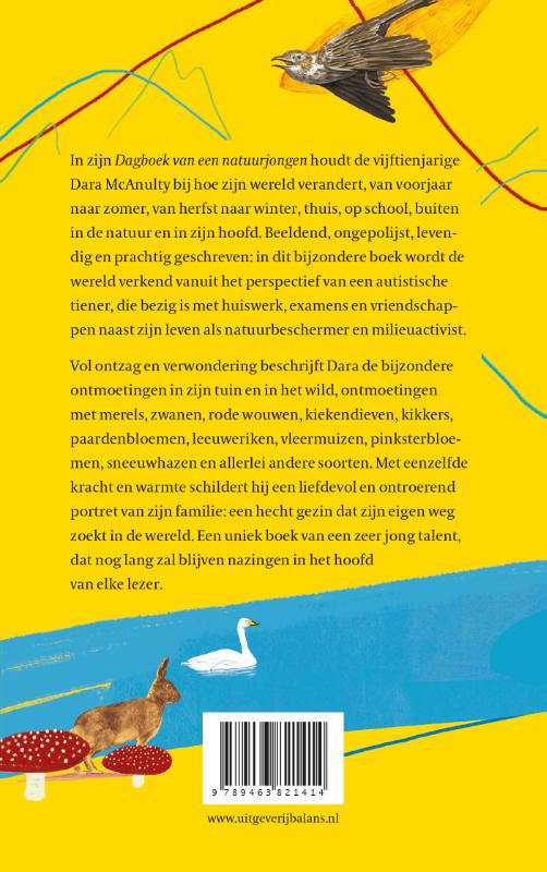 Achterkant van Dagboek van een natuurjongen