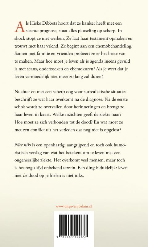Achterkant van Niet niks