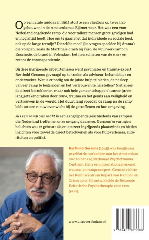 Achterkant van Als een ramp ons raakt