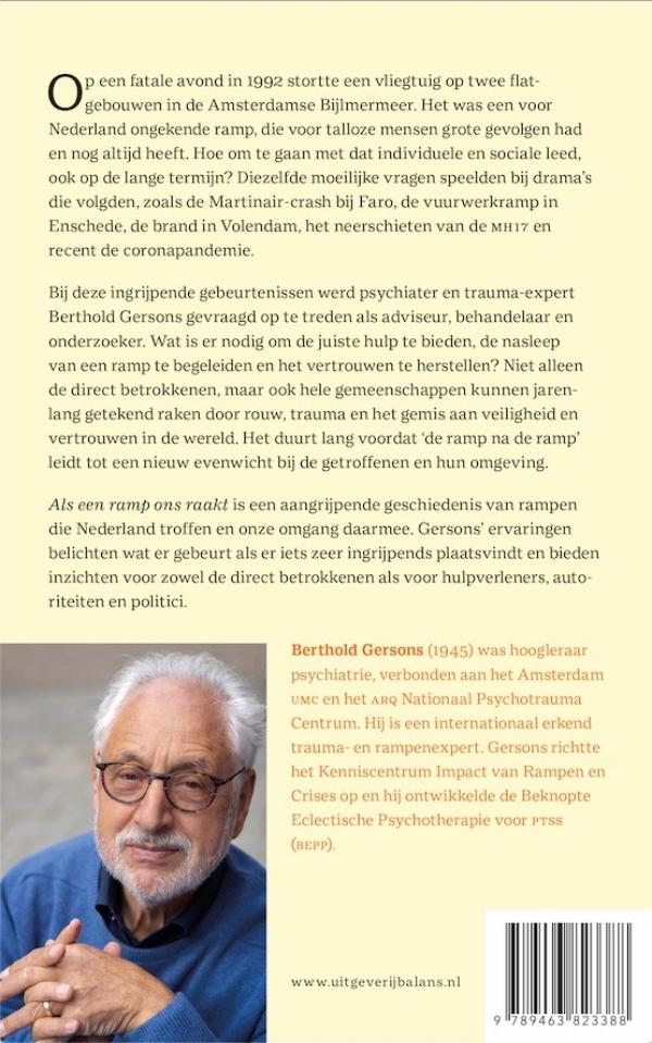 Achterkant van Als een ramp ons raakt