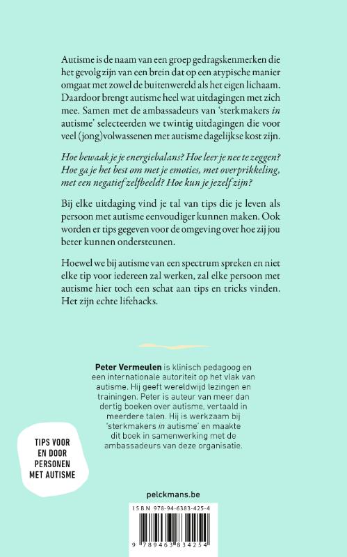 Achterkant van 100+ Lifehacks voor een eenvoudiger leven met autisme