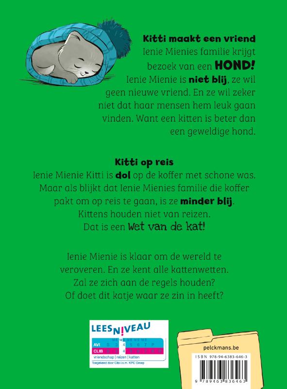 Achterkant van Ienie Mienie Kitti: Kitti op reis