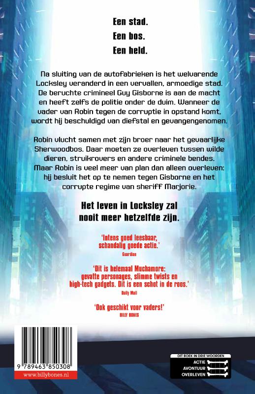Achterkant van Robin Hood