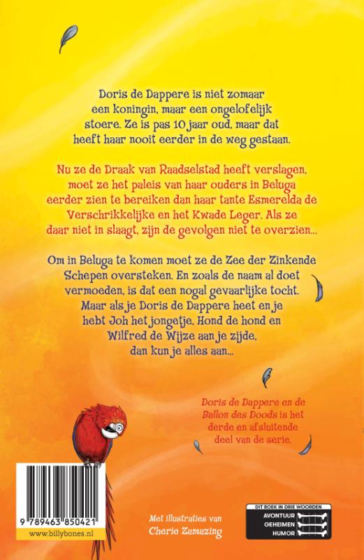 Achterkant van Doris de Dappere en de ballon des doods