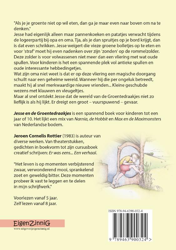 Achterkant van Jesse en de groentedraakjes