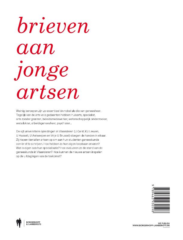 Achterkant van Brieven aan jonge artsen
