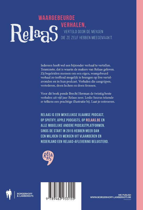 Achterkant van Relaas