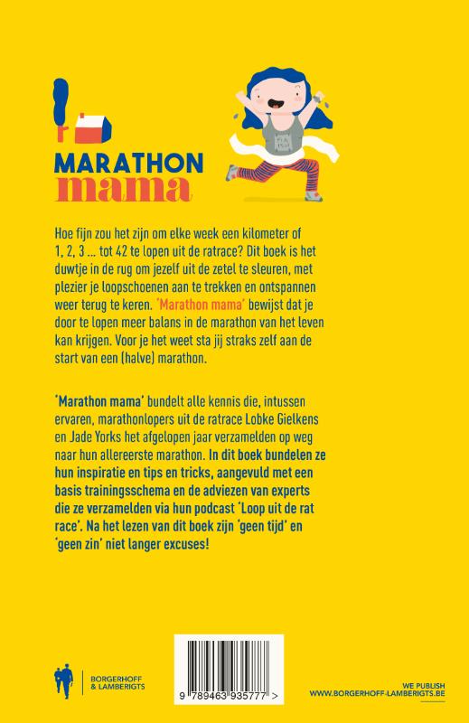 Achterkant van Marathon mama