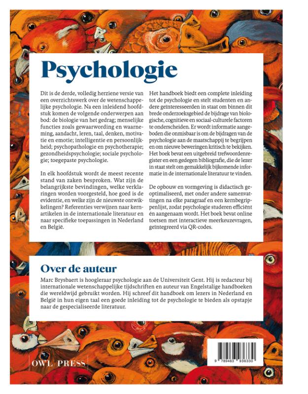 Achterkant van Psychologie