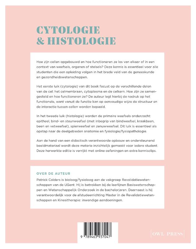 Achterkant van Cytologie en histologie