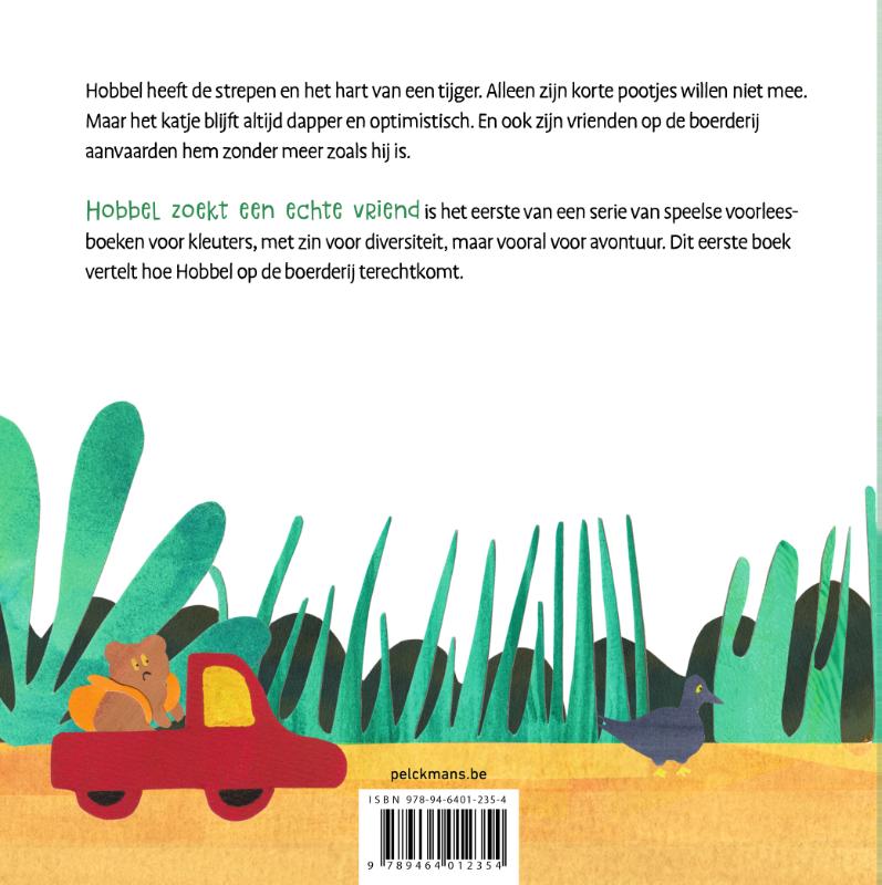 Achterkant van Hobbel zoekt een echte vriend