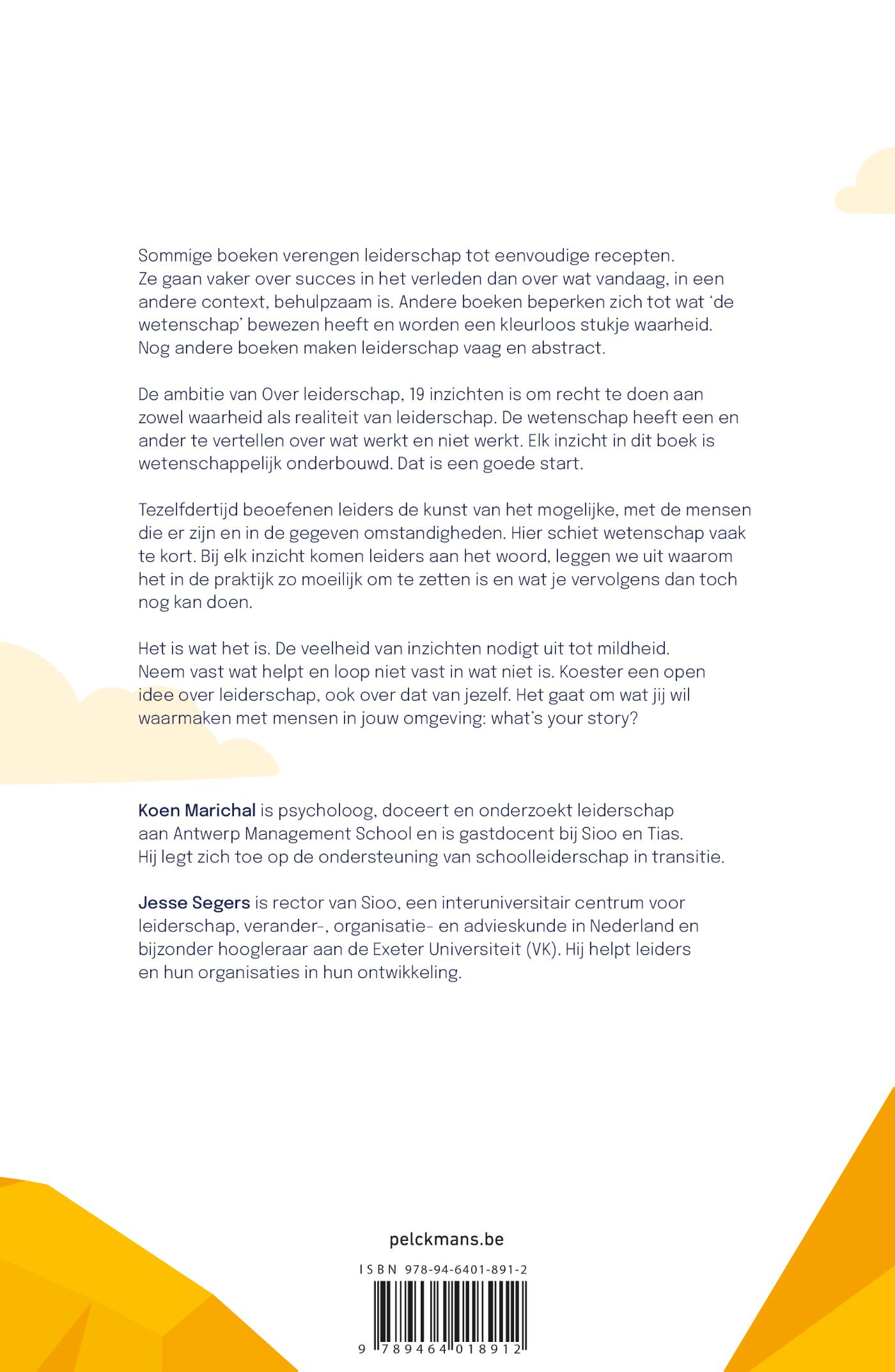 Achterkant van Over leiderschap