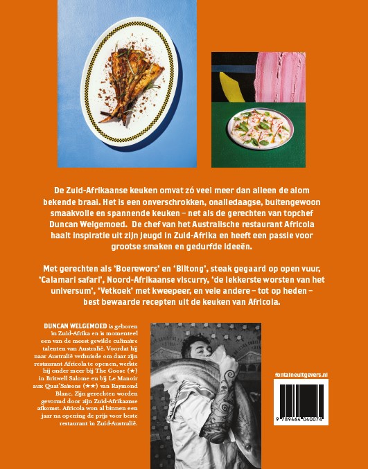 Achterkant van Africola
