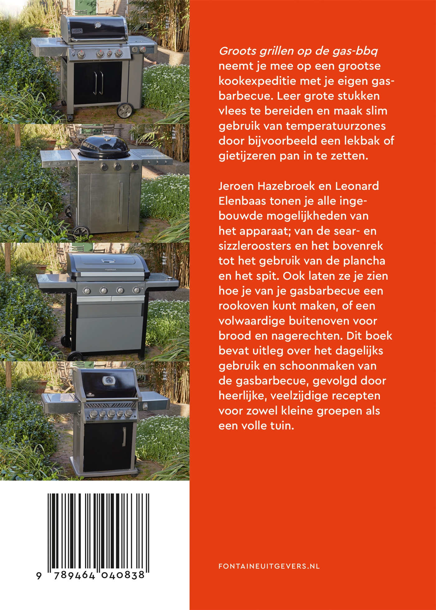 Achterkant van BeterBBQ - Groots grillen op de gas-bbq