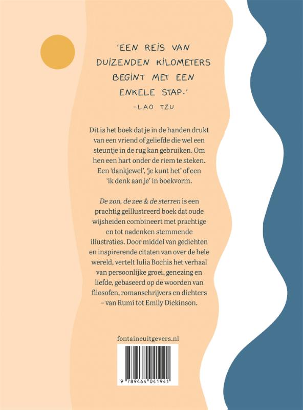 Achterkant van De zon, de zee & de sterren