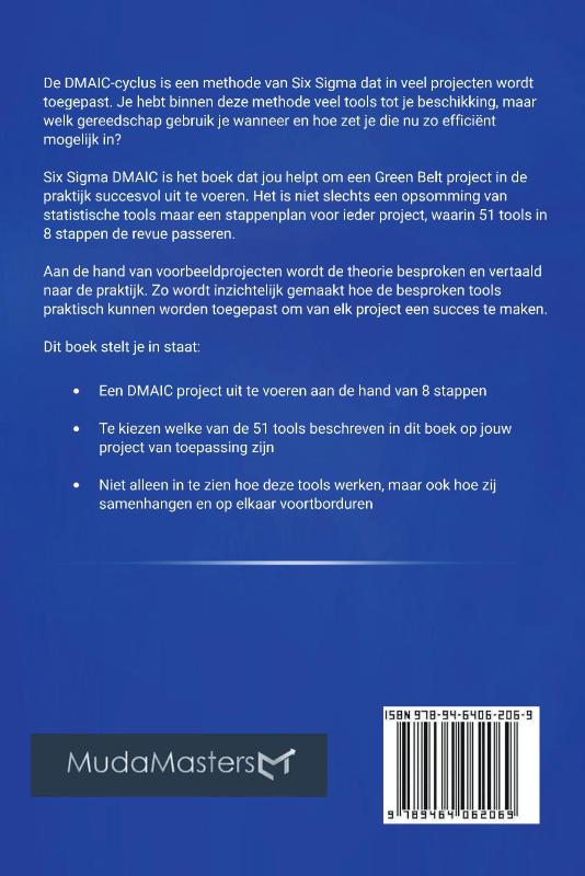 Achterkant van Six Sigma DMAIC