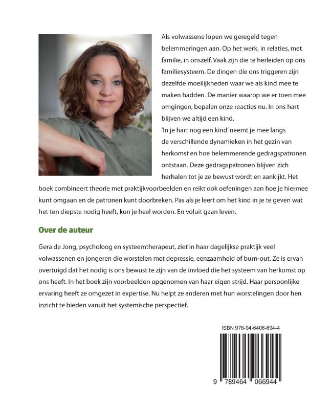 Achterkant van In je hart nog een kind