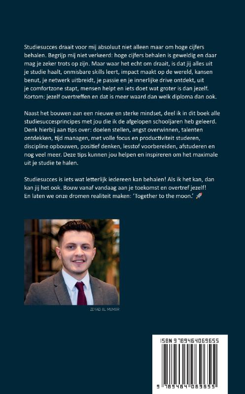 Achterkant van Word de student van het jaar
