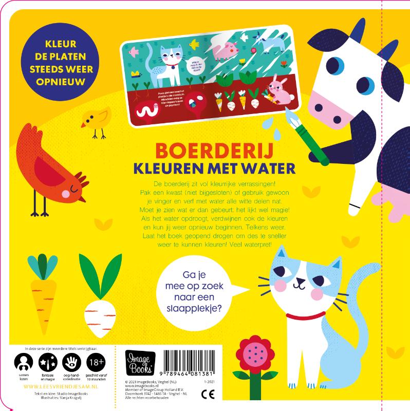 Achterkant van Kleuren met water - Boerderij