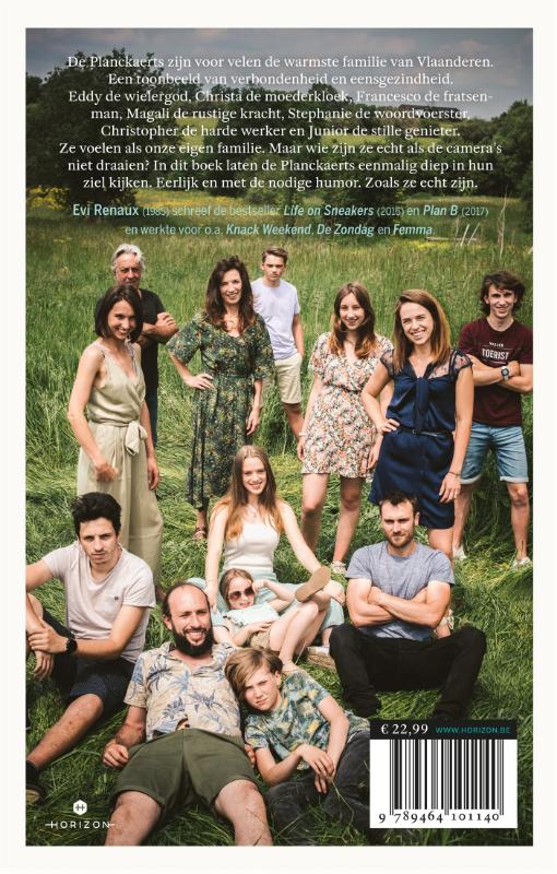 Achterkant van De familie Planckaert