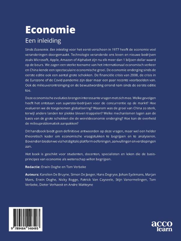 Achterkant van Economie, een inleiding