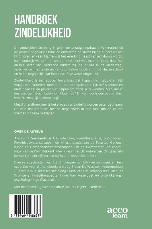 Achterkant van Handboek zindelijkheid