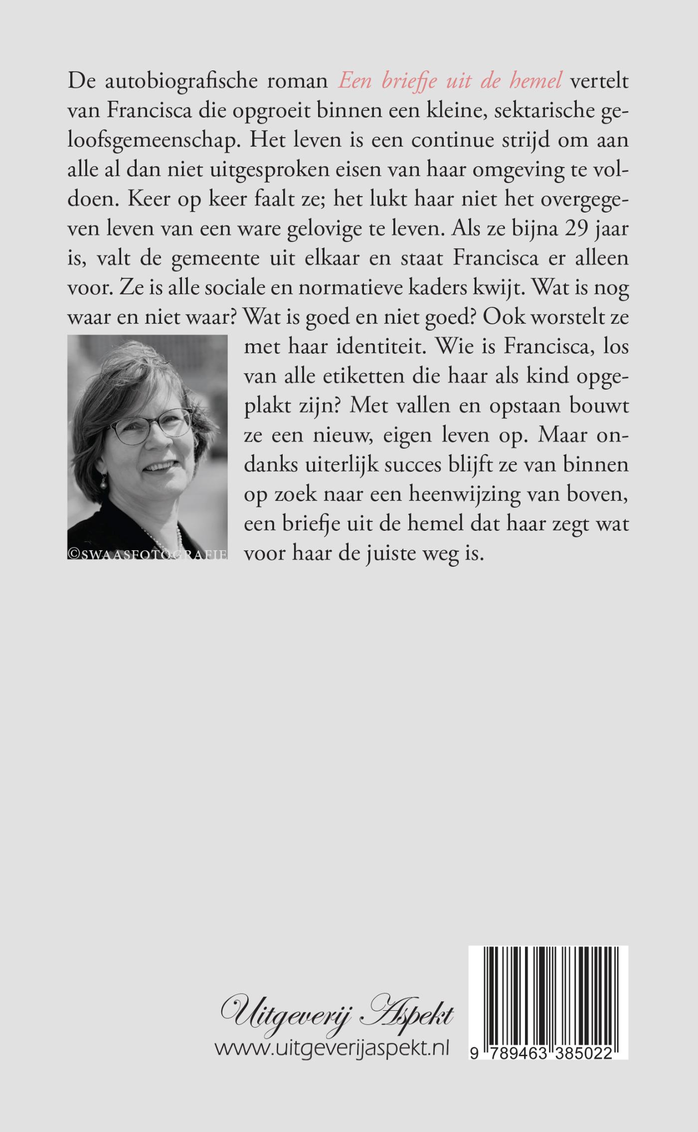 Achterkant van Een briefje uit de hemel