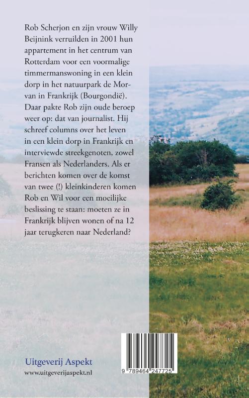 Achterkant van A la campagne, mijn leven in Frankrijk
