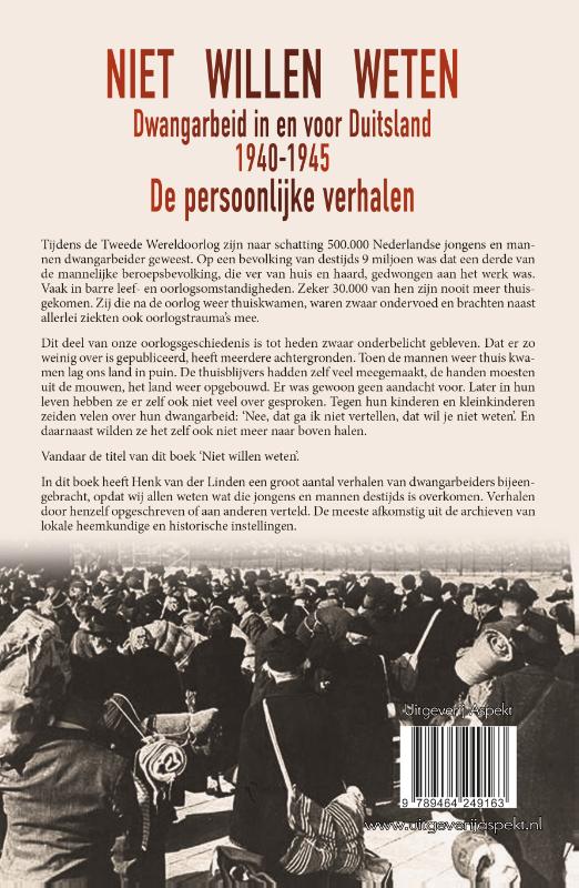 Achterkant van Niet willen weten