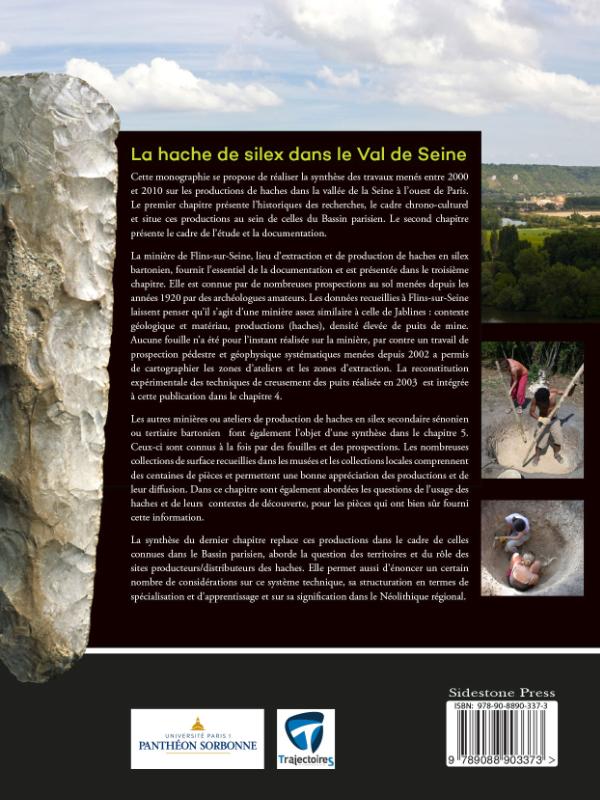 Achterkant van La hache de silex dans le Val de Seine