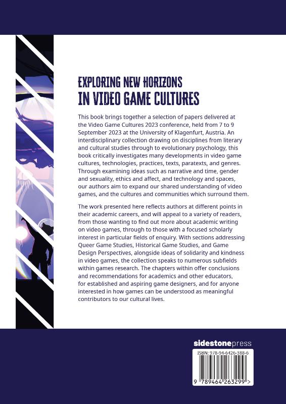 Achterkant van Exploring New Horizons in Video Game Cultures