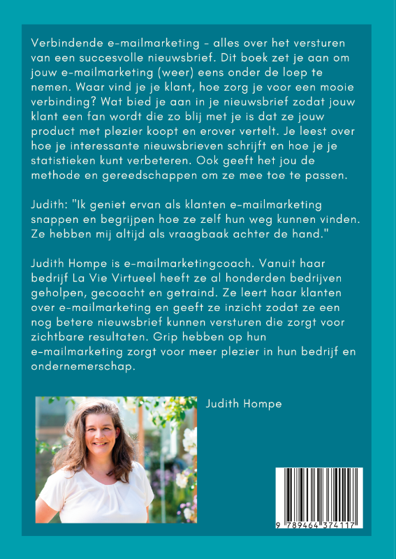 Achterkant van Verbindende e-mailmarketing