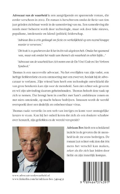 Achterkant van Advocaat van de waarheid