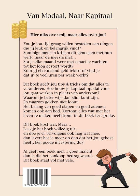 Achterkant van Van modaal naar kapitaal