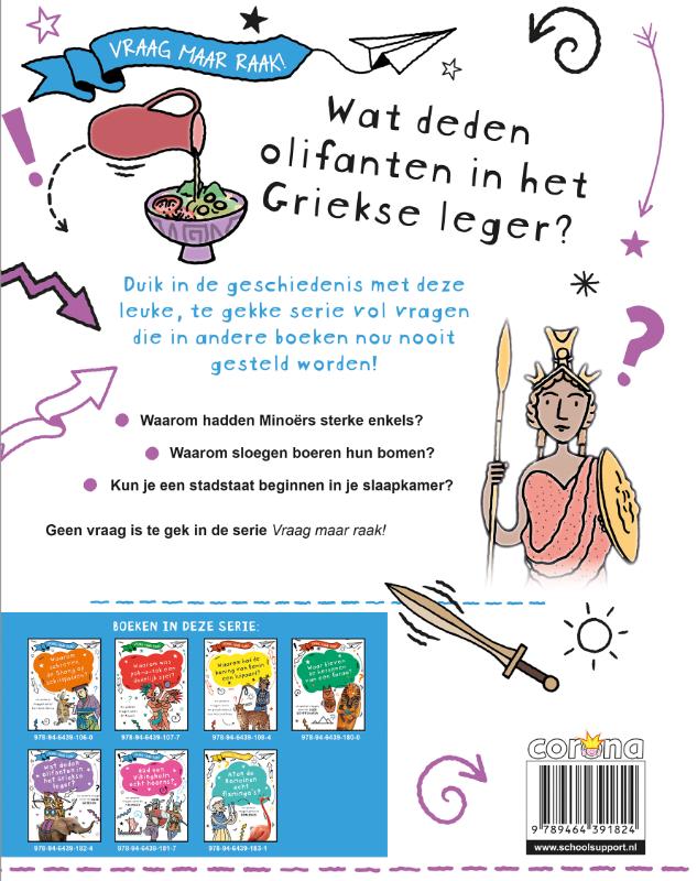 Achterkant van Wat deden olifanten in het Griekse leger?