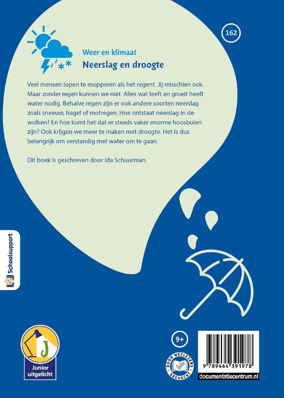Achterkant van Neerslag en droogte